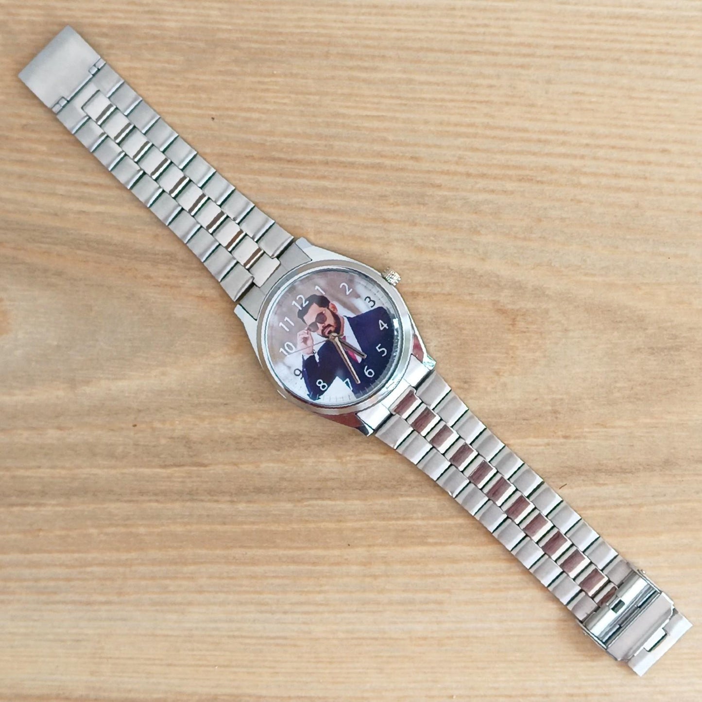 Gent's Custom Photo Watch- silver