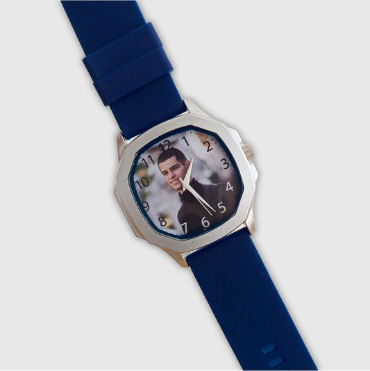 Gent's Custom Photo Watch- silicon strap