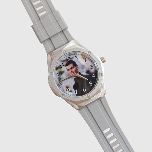 Gent's Custom Photo Watch- silicon strap