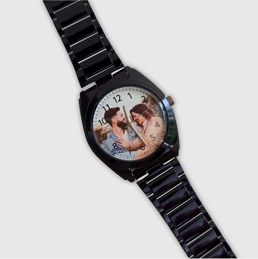 Gent's Custom Photo Watch - black